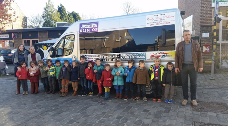 Activiteitenverslag van uw gesponsord project minibus Vrije basisschool Bavegem Klim-Op